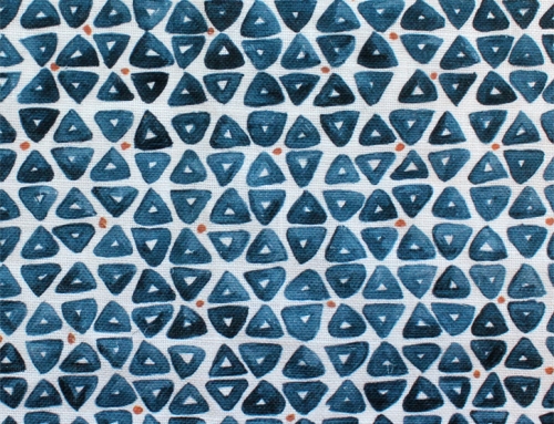 SylvieAndMira TriDot Blue Fabric