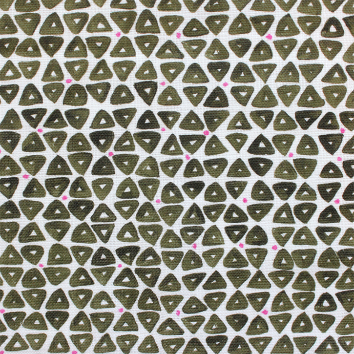 Sylvie&Mira Fabric TriDot Green
