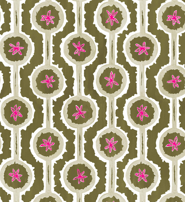 Sylvie&Mira Wallcovering Leap Green