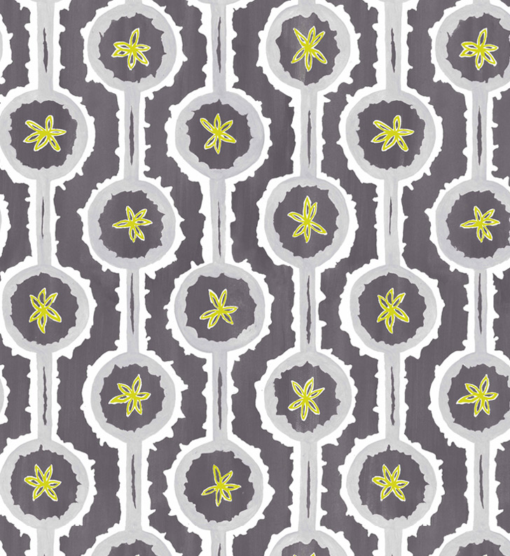 Sylvie&Mira Wallcovering Leap Grey