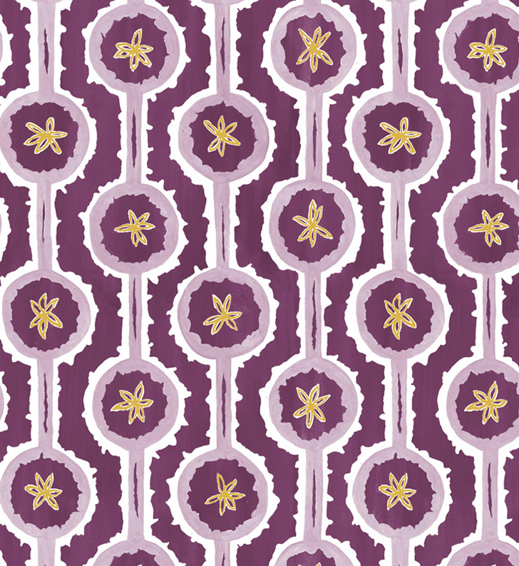 Sylvie&Mira Wallcovering Leap Purple