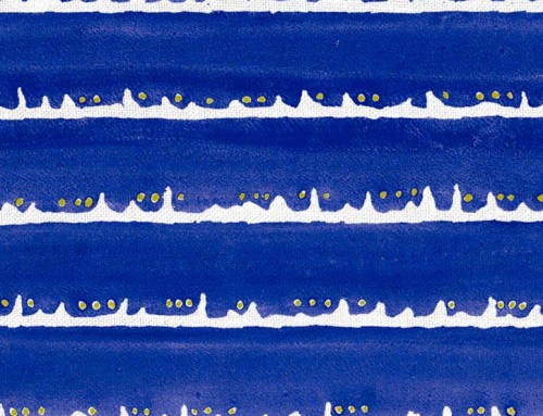 SylvieAndMira Deckle Dot Cobalt Fabric