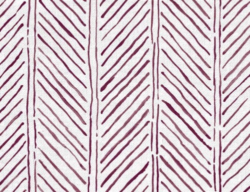 SylvieAndMira John’s Feather Aubergine Fabric