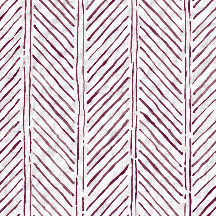 John's Feather Fabric Aubergine