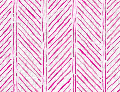 SylvieAndMira John’s Feather Hot Pink Fabric