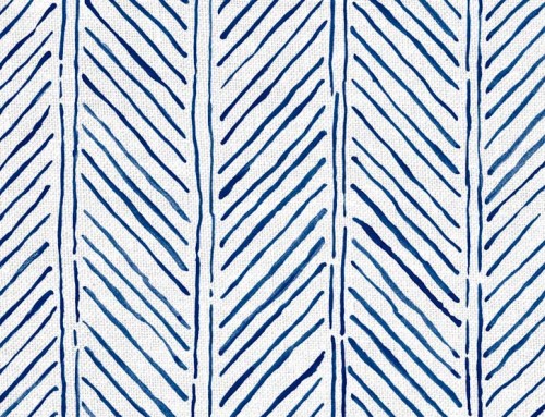 SylvieAndMira John’s Feather Navy Fabric