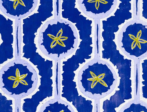 SylvieAndMira Leap Cobalt Fabric