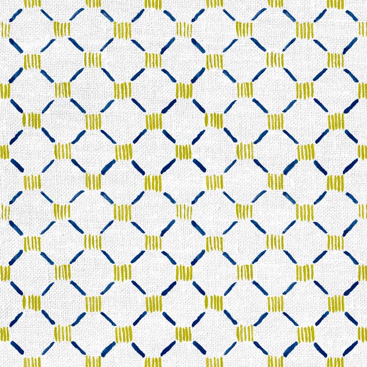 Stitches Fabric Navy