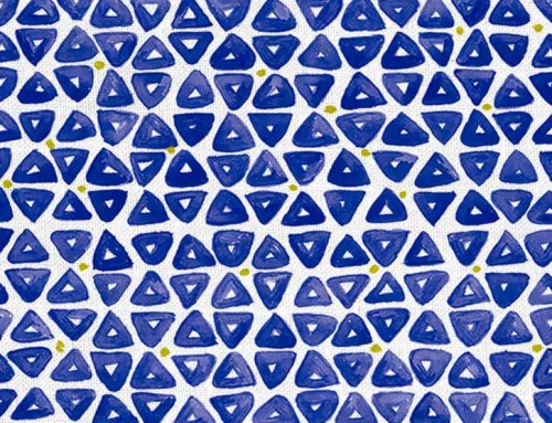 SylvieAndMira TriDot Cobalt Fabric