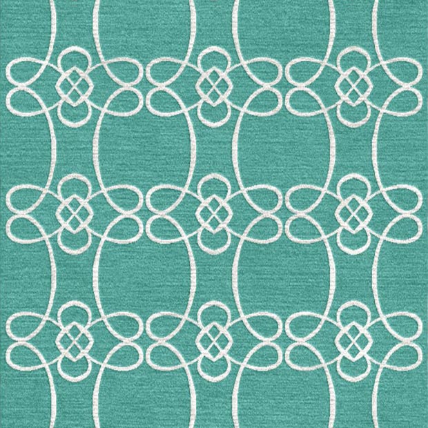 Skopelos Teal Rug Swatch